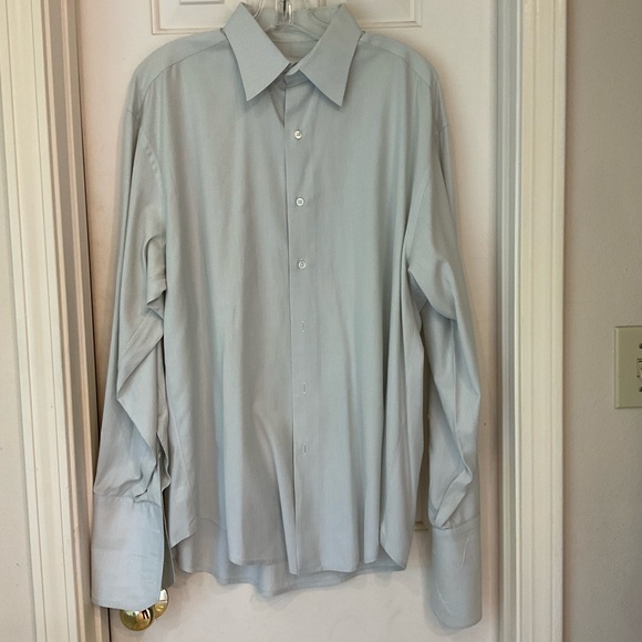 Craig Taylor Dress Shirt, French Cuffs, Luxury Designer and Fabric, Size 16.5 R - Picture 2 of 10